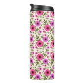 Bouteilles Isothermes Tall tumbler with floral pattern (Tourné sur la droite)