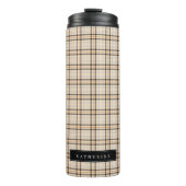 Bouteilles Isothermes Tan Tartan Plaid Motif (Devant)