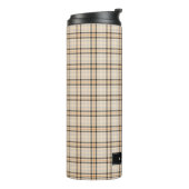 Bouteilles Isothermes Tan Tartan Plaid Motif (Tourné sur la gauche)