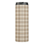 Bouteilles Isothermes Tan Tartan Plaid Motif (Dos)