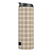 Bouteilles Isothermes Tan Tartan Plaid Motif (Tourné sur la droite)