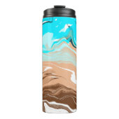 Bouteilles Isothermes Tan to Blue Ombre Fluid Art (Devant)