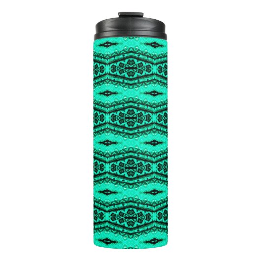 Bouteilles Isothermes Tapis persan ikat vert clair. Ethnique (Devant)