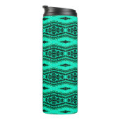 Bouteilles Isothermes Tapis persan ikat vert clair. Ethnique (Tourné sur la droite)