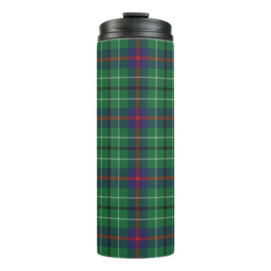 Bouteilles Isothermes Tartan Clan Duncan Plaid Vert Rouge Bleu Check (Devant)