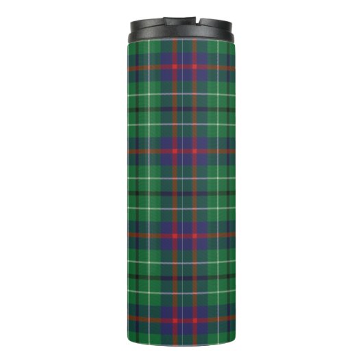 Bouteilles Isothermes Tartan Clan Duncan Plaid Vert Rouge Bleu Check (Dos)