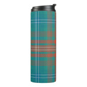 Bouteilles Isothermes Tartan Clan Wilson Plaid Orange Turquoise Check (Tourné sur la gauche)