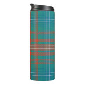 Bouteilles Isothermes Tartan Clan Wilson Plaid Orange Turquoise Check (Tourné sur la droite)