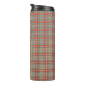 Bouteilles Isothermes Tartan écossais : motif rouge-vert-jaune. (Tourné sur la droite)