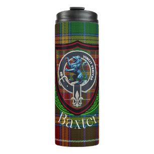 Bouteilles Isothermes Tartan et blason du clan écossais Baxter
