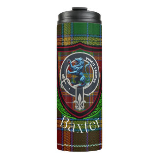Bouteilles Isothermes Tartan et blason du clan écossais Baxter