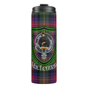 Bouteilles Isothermes Tartan et blason du clan écossais MacLennan
