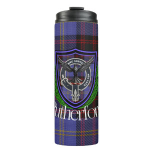 Bouteilles Isothermes Tartan et blason du clan écossais Rutherford