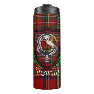Bouteilles Isothermes Tartan et blason du clan écossais Stewart