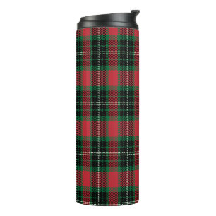 Bouteilles Isothermes Tartan vert et rouge
