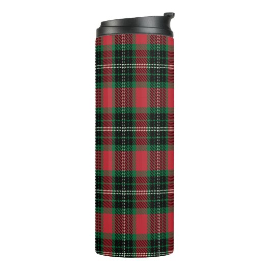 Bouteilles Isothermes Tartan vert et rouge (Tourné sur la gauche)