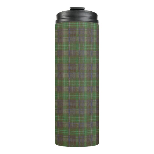 Bouteilles Isothermes Tartan Vert Forêt Cabine (Devant)