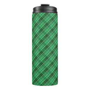 Bouteilles Isothermes Tartan vert Swahili Plaid Motif-82009