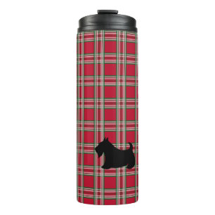 Bouteilles Isothermes Tasse à café à carreaux de fête Terrier Écossais