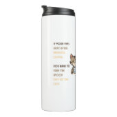 Bouteilles Isothermes Tasse à café Chat Drôle (Tourné sur la droite)