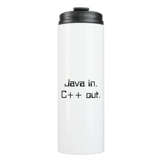 Bouteilles Isothermes Tasse à café du programmeur C++ (Devant)