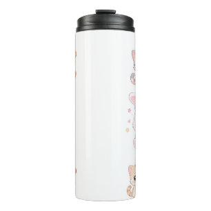 Bouteilles Isothermes Tasse de voyage Adorable Animaux Pastel Kawaii
