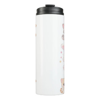 Bouteilles Isothermes Tasse de voyage Adorable Animaux Pastel Kawaii