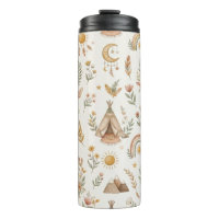Tasse de voyage Bohème Tipi Aventure en Forêt