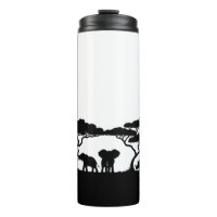 Tasse de voyage sur la faune de safari africain