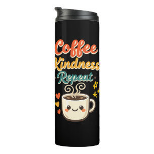 Bouteilles Isothermes Tasse en acier inoxydable rétro mignonne "Coffee K