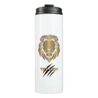 Bouteilles Isothermes Tasse graphique Lion Or & Noir