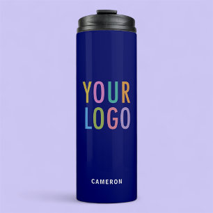 Bouteilles Isothermes Tasse isolante bleue avec logo d'entreprise 35 cl