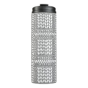 Bouteilles Isothermes Tasse thermique BLANC jersey endroit envers