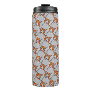 Bouteilles Isothermes Tasse thermique chat gingembre et blanc