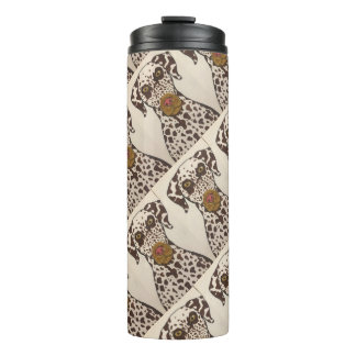 Bouteilles Isothermes Tasse thermique dalmatien brun et blanc