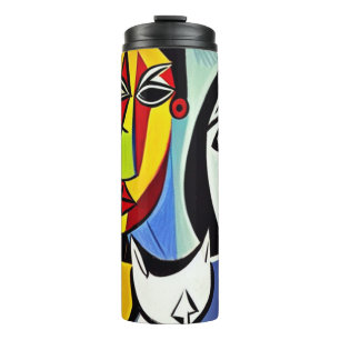 Bouteilles Isothermes Tasse Thermique d'Art Abstrait
