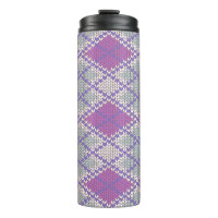 TASSE THERMIQUE EN TRICOT ARGYLE LILAS