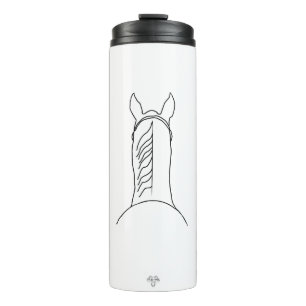 Bouteilles Isothermes Tasse Thermique Entre les Oreilles Cheval Ligne Ar