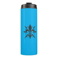 Tasse thermique "Fleur de lis stylisée"