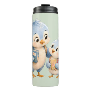Bouteilles Isothermes Tasse Thermique Frères et Soeurs Oiseaux Mignons
