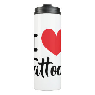 Bouteilles Isothermes Tasse thermique I heart tattoos pour amateur de ta