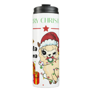 Bouteilles Isothermes Tasse thermique Lama de Noël