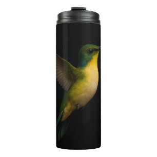 Bouteilles Isothermes Tasse Thermique Luxe Noir 4 avec Oiseau en Vol