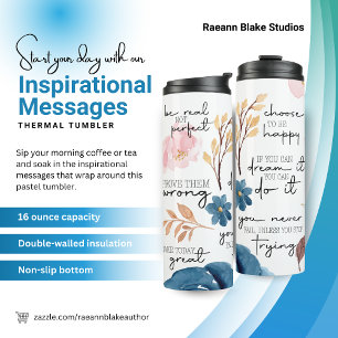 Bouteilles Isothermes Tasse Thermique Messages Inspirants
