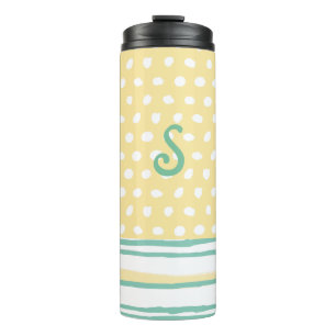 Bouteilles Isothermes Tasse Thermique Monogrammée Points et Rayures