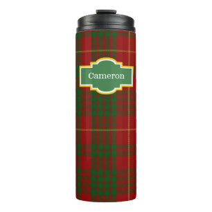 Bouteilles Isothermes Tasse thermique personnalisée à carreaux du clan C