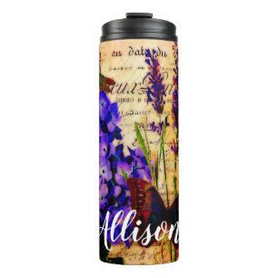 Bouteilles Isothermes Tasse thermique personnalisée à motif botanique lu