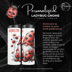 Bouteilles Isothermes Tasse thermique personnalisée avec lutin ladybug