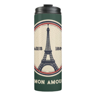 Bouteilles Isothermes Tasse Thermique Tour Eiffel Paris Vintage 1889