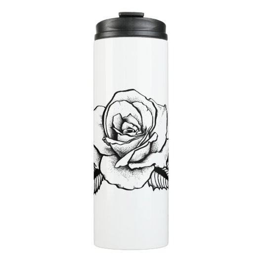 Bouteilles Isothermes tatouage rose (Devant)